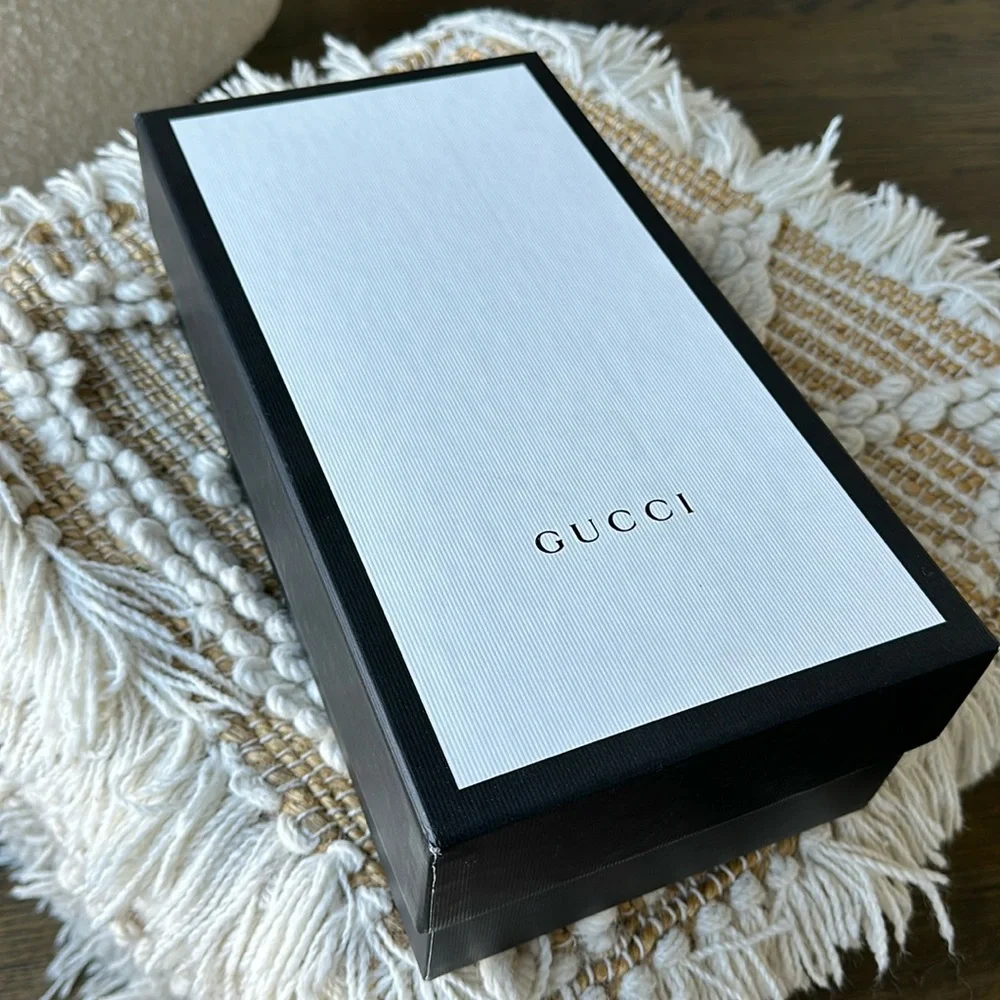 Gucci Princetown Horsebit Black Leather Flats Loafers Mules size 37 EUC - Picture 6 of 17
